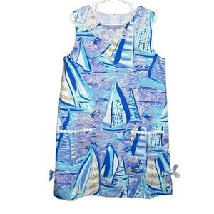 Lilly Pulitzer Lilac Verbena In Aboat Time Girls Dress EUC SZ 10